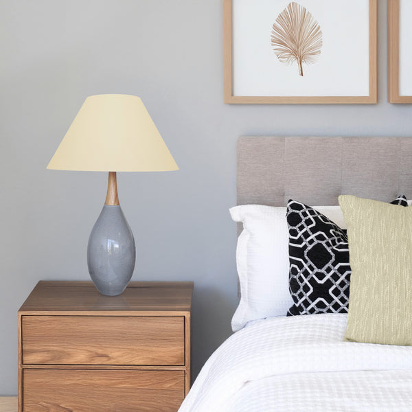 Lampe de bureau VANTAA,métal, bois H74xD50xP50 cm