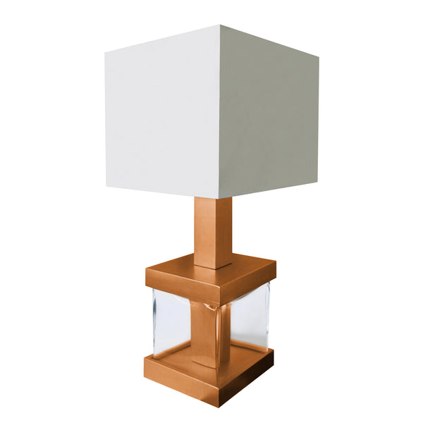 lampe a poser FRITZBURG verre cube
