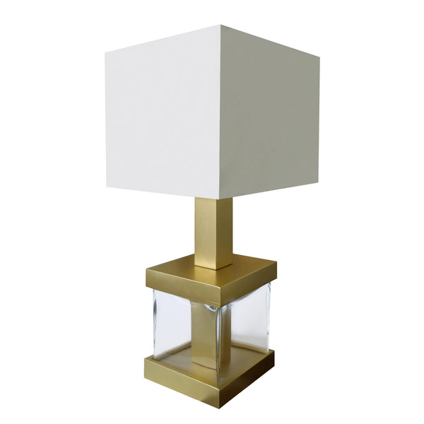lampe a poser FRITZBURG verre cube