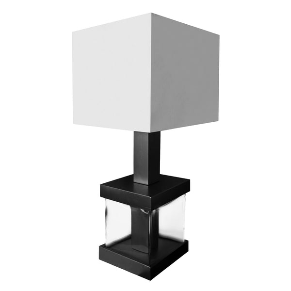 lampe a poser FRITZBURG verre cube