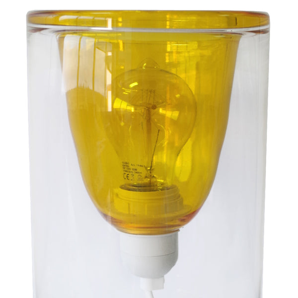 Lampe a poser LYON verre cylindre
