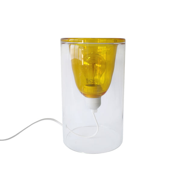 Lampe a poser LYON verre cylindre