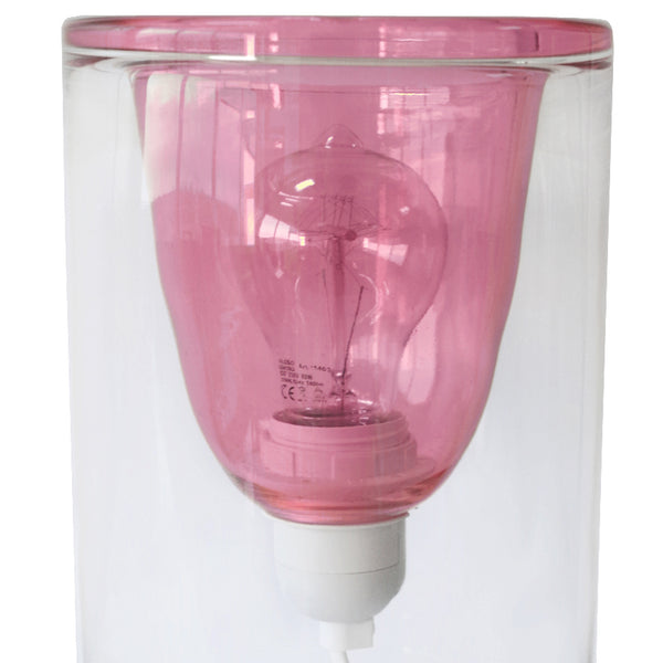 Lampe a poser LYON verre cylindre