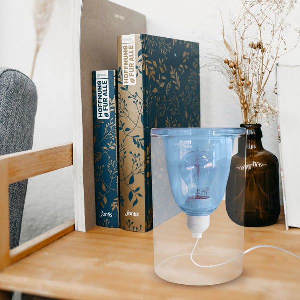 Lampe a poser LYON verre cylindre