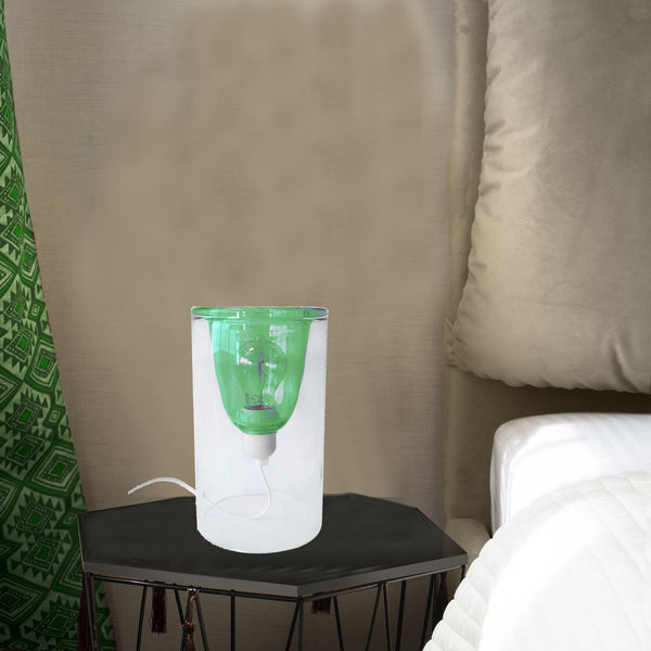 Lampe a poser LYON verre cylindre