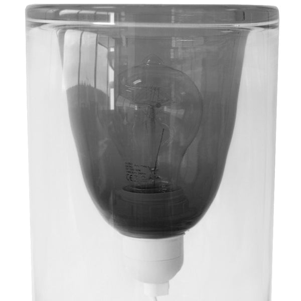 Lampe a poser LYON verre cylindre