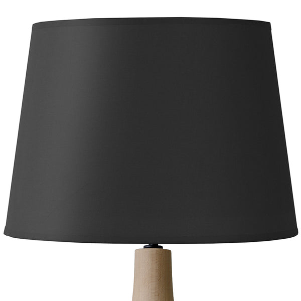 Lampe a poser MARSEILLE bois verre colonne