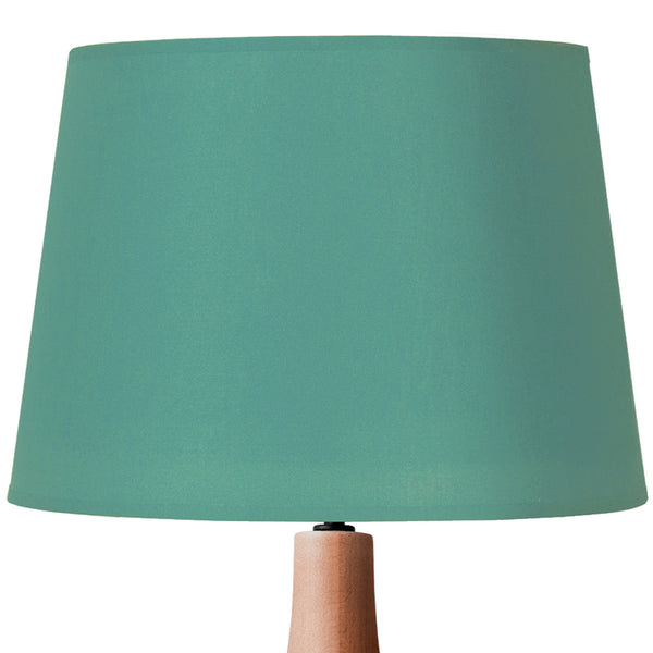 Lampe a poser MARSEILLE bois verre colonne
