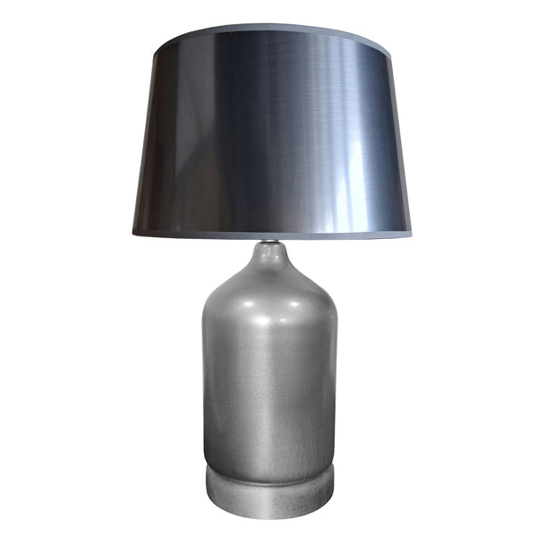 Lampe a poser FALKIRK bois verre colonne