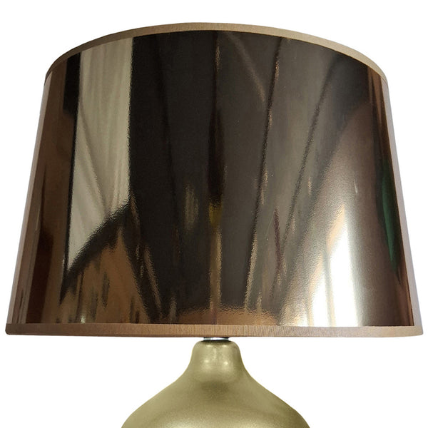 Lampe a poser FALKIRK bois verre colonne