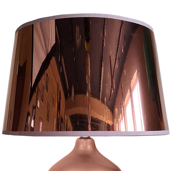 Lampe a poser FALKIRK bois verre colonne