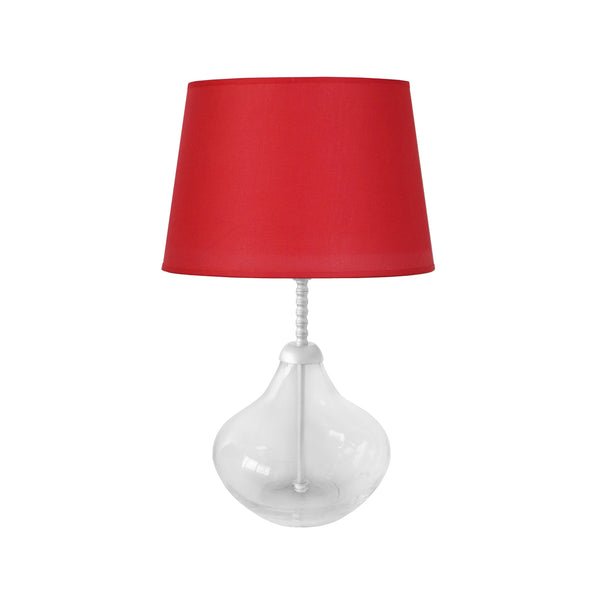 Lampe a poser DELF verre métal colonne
