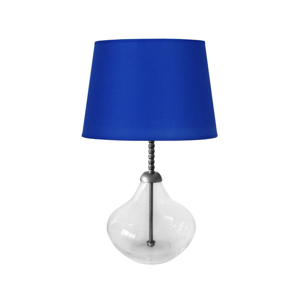 Lampe a poser DELF verre métal colonne