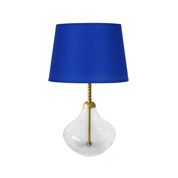 Lampe a poser DELF verre métal colonne