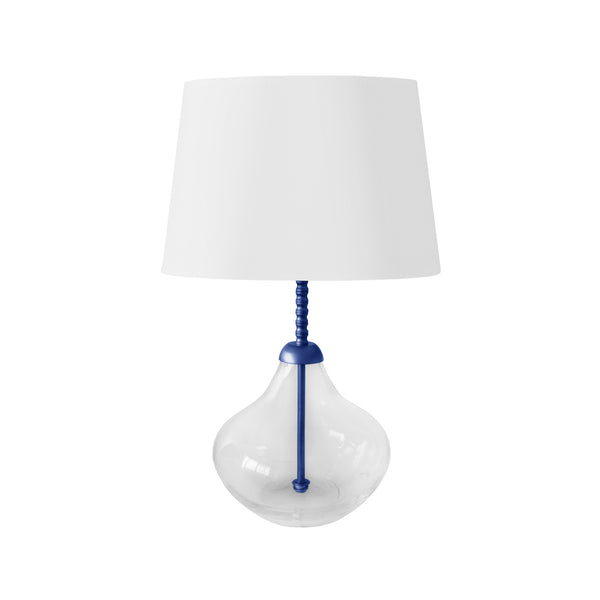 Lampe a poser DELF verre métal colonne
