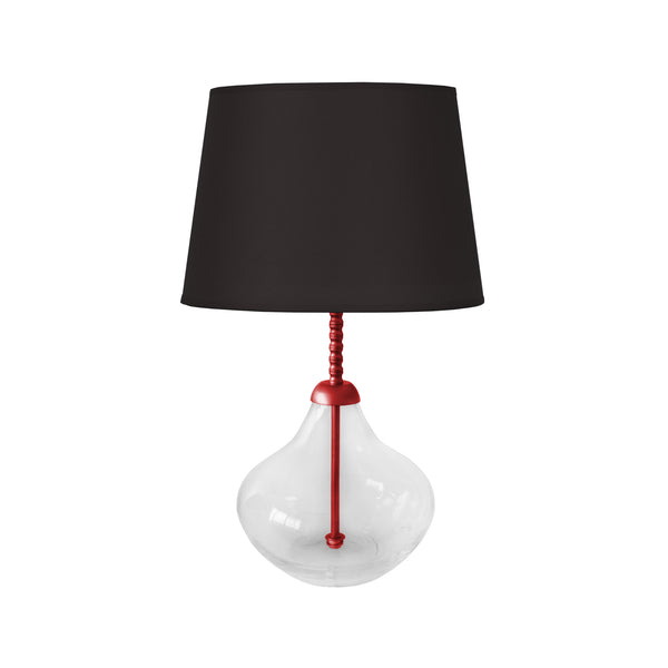 Lampe a poser DELF verre métal colonne