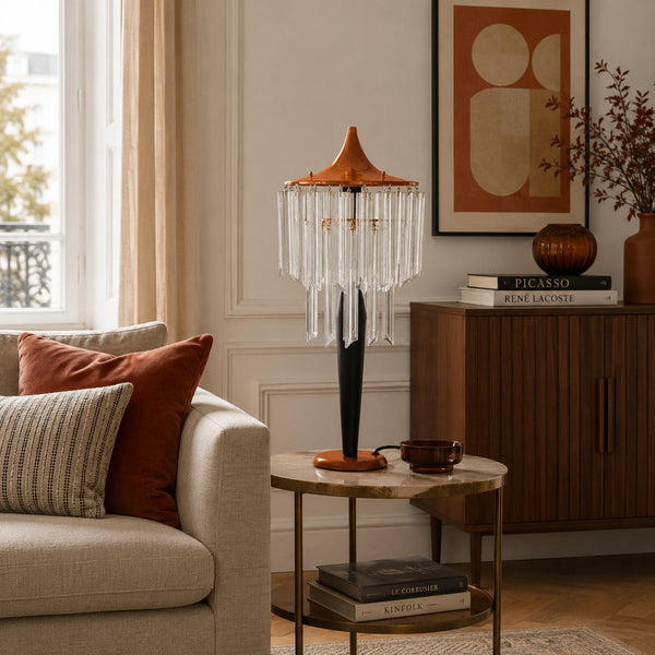 Lampe a poser LEIPZIG métal colonne