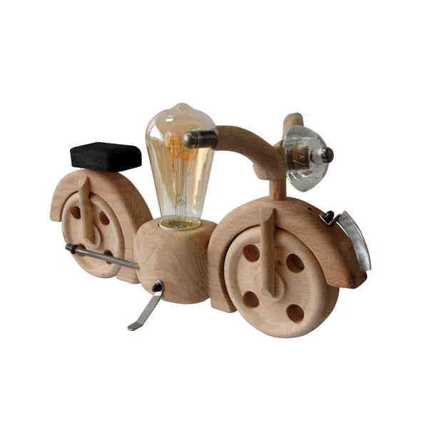 Lampe a poser MOTO motocycle bois métal