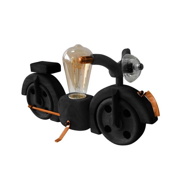 Lampe a poser MOTO motocycle bois métal