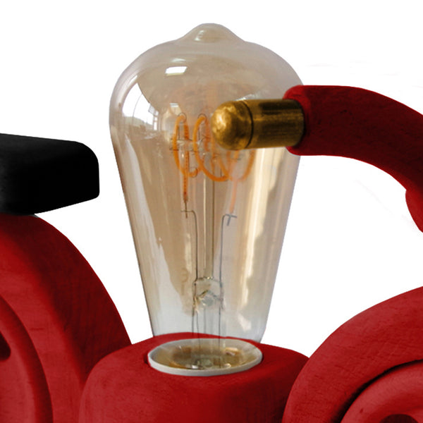 Lampe a poser MOTO motocycle bois métal