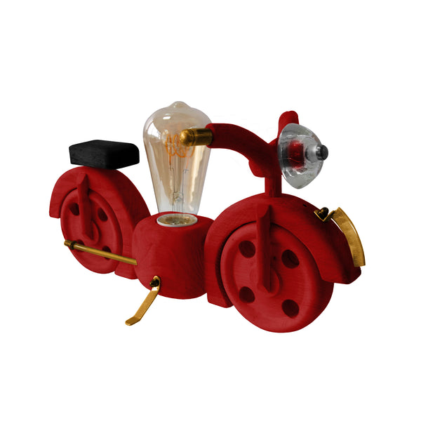 Lampe a poser MOTO motocycle bois métal
