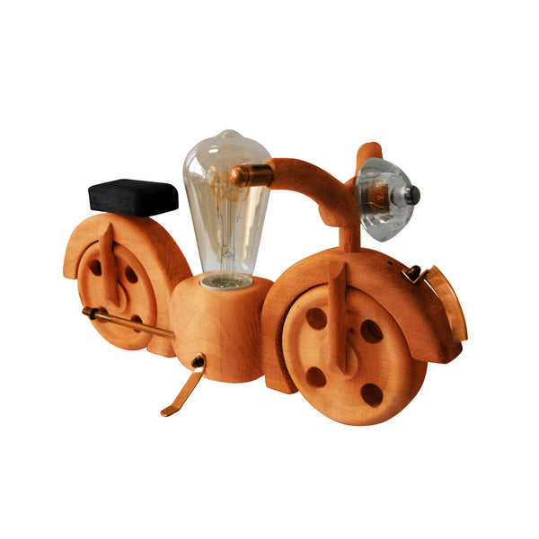 Lampe a poser MOTO motocycle bois métal