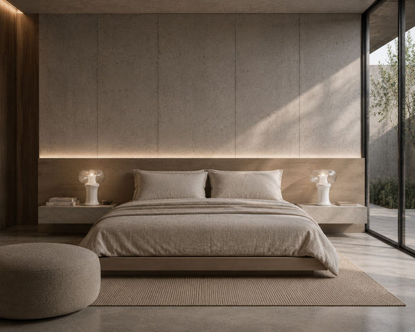 Lampe a poser MONREAL ovale bois