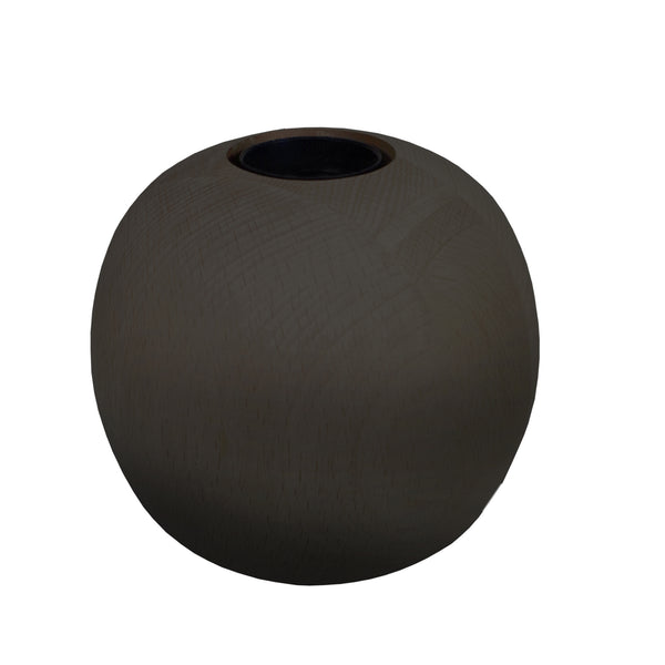 Lampe de chevet TOSEL BOULE,bois , H10xD11xP11  cm.