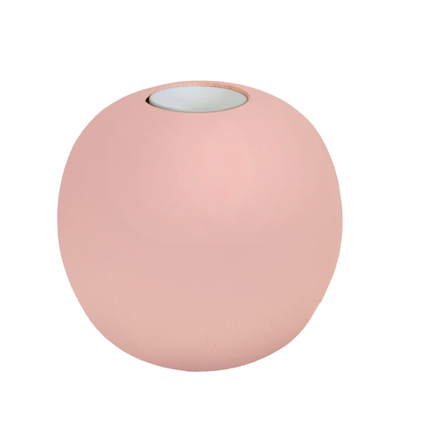 Lampe de chevet TOSEL BOULE,bois , H10xD11xP11  cm.