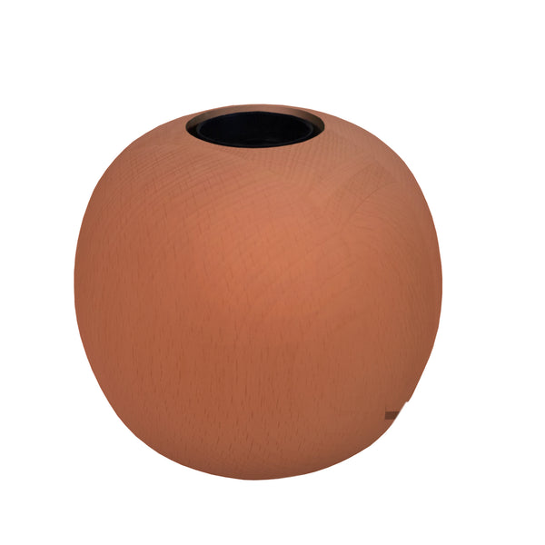 Lampe de chevet TOSEL BOULE,bois , H10xD11xP11  cm.