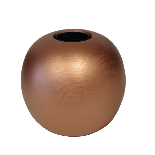 Lampe de chevet TOSEL BOULE,bois , H10xD11xP11  cm.