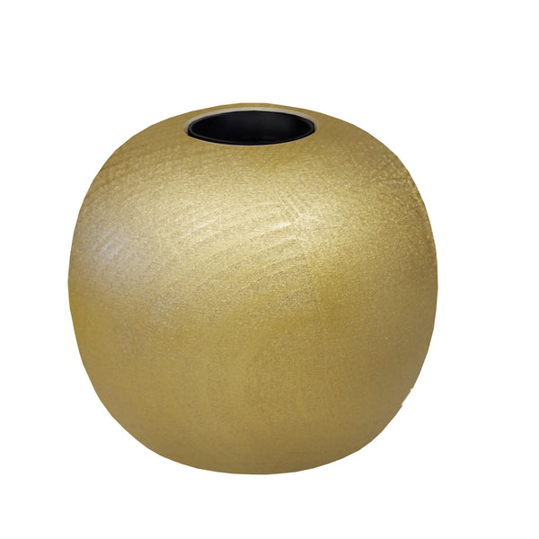 Lampe de chevet TOSEL BOULE,bois , H10xD11xP11  cm.