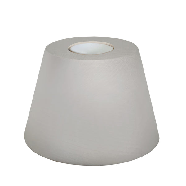 Lampe de chevet TOSEL CONE,bois , H7,5xD11xP11  cm.