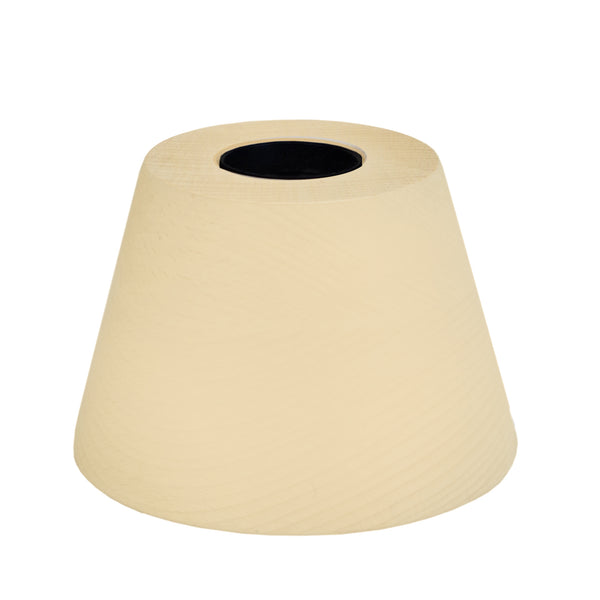 Lampe de chevet TOSEL CONE,bois , H7,5xD11xP11  cm.