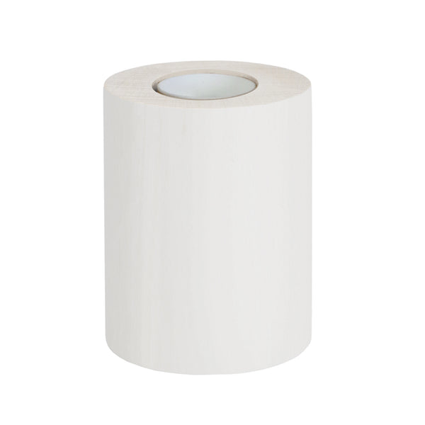 Lampe de chevet TOSEL CYLINDRE,bois , H10,5xD8xP8  cm.