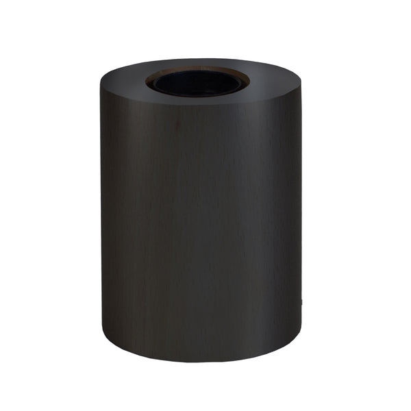 Lampe de chevet TOSEL CYLINDRE,bois , H10,5xD8xP8  cm.