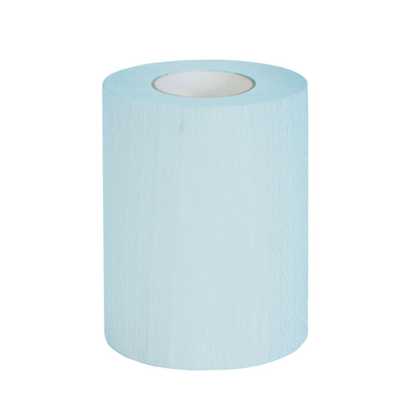 Lampe de chevet TOSEL CYLINDRE,bois , H10,5xD8xP8  cm.