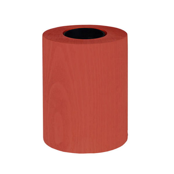 Lampe de chevet TOSEL CYLINDRE,bois , H10,5xD8xP8  cm.