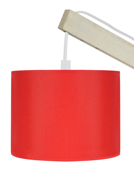 Lampe de bureau TOSEL PILORI CYLINDRE,bois, H50xD27xP27  cm.
