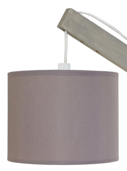 Lampe de bureau TOSEL PILORI CYLINDRE,bois, H50xD27xP27  cm.