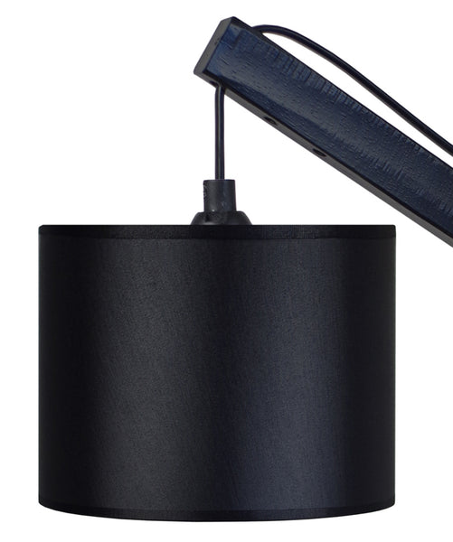 Lampe de bureau TOSEL PILORI CYLINDRE,bois, H50xD27xP27  cm.