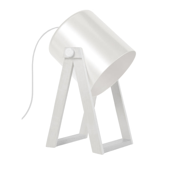 Lampe de bureau TOSEL SPIELBERG bois, métal , H30xD20xP16  cm.