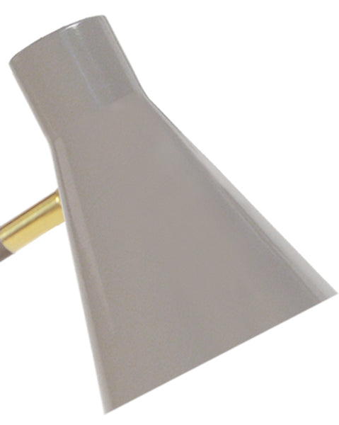 Lampe de bureau TOSEL FUNNEL,métal , H40xD20xP30  cm.