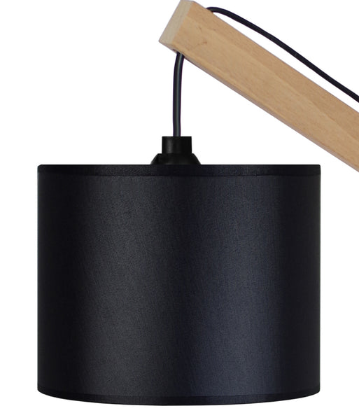 Lampe a poser TOSEL  ENKEL bois, tissu H50xD15xP27cm - 1 Lumière