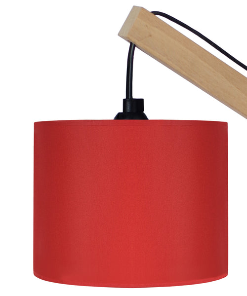 Lampe a poser TOSEL  ENKEL bois, tissu H50xD15xP27cm - 1 Lumière