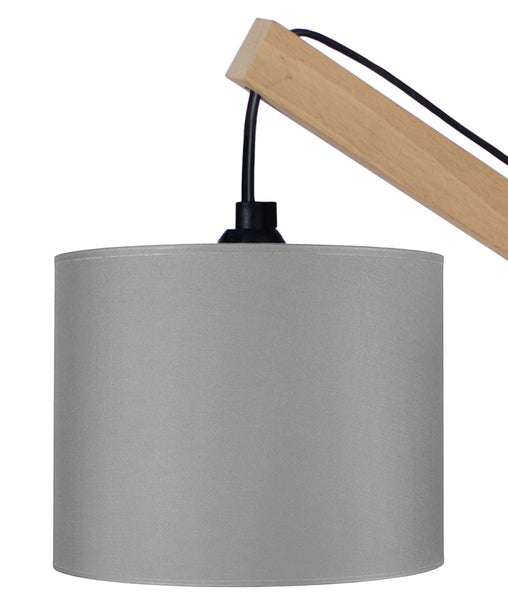Lampe a poser TOSEL  ENKEL bois, tissu H50xD15xP27cm - 1 Lumière