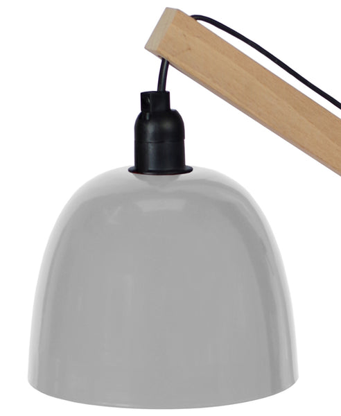 Lampe de bureau TOSEL ENKEL,bois, H50xD14,5xP27  cm.
