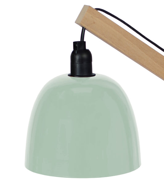 Lampe de bureau TOSEL ENKEL,bois, H50xD14,5xP27  cm.