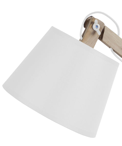 Lampe de bureau TOSEL JUKKA,bois , H68xD28xP28  cm.