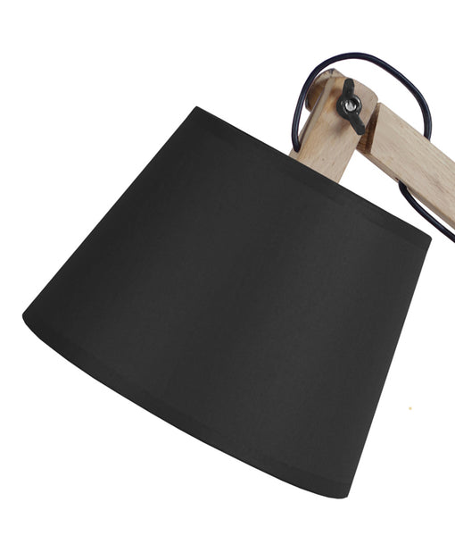Lampe de bureau TOSEL JUKKA,bois , H68xD28xP28  cm.